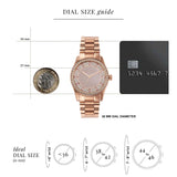 Michael Kors Lexington Three Hand Mother of Pearl Pink Dial Rose Gold Steel Strap Watch For Women - MK7444 Buy Now By Michael Kors