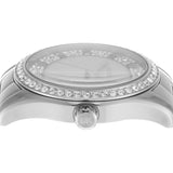 Michael Kors Lexington Lux Three Hand Mother of Pearl Silver Dial Silver Steel Strap Watch for Women - MK7445 Buy Now By Michael Kors