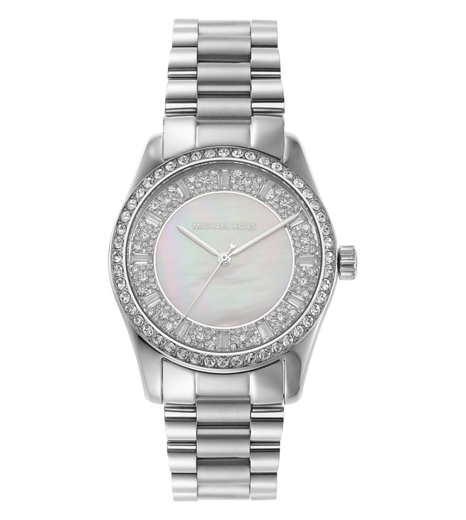 Michael Kors Everest Three hand Silver Dial Silver Steel Strap Watch For Women - MK7403 Buy Now By Michael Kors