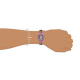 Guess Allara Quartz Purple Dial Purple Steel Strap Watch For Women - GW0604L4 Buy Now By Guess