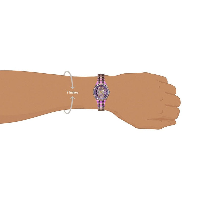 Guess Allara Quartz Purple Dial Purple Steel Strap Watch For Women - GW0604L4 Buy Now By Guess