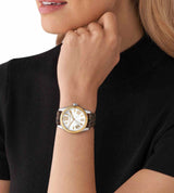 Michael Kors Lexington Silver Dial Brown Leather Strap Watch For Women - MK4745 Buy Now By Michael Kors