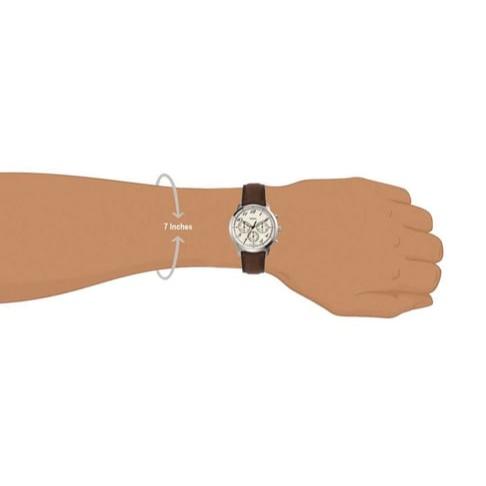 Fossil Neutra Chronograph White Dial Brown Leather Strap Watch for Men - FS6022 Buy Now By Fossil