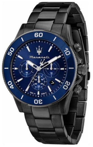 Maserati Competizione Chronograph Blue Dial Black Steel Strap Watch For Men - R8873600005 Buy Now By Maserati