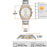 Michael Kors Accelerator Chronograph White Dial Silver Steel Strap Watch For Men - MK9112 Buy Now By Michael Kors
