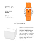 Michael Kors Maritime Three-Hand Analog Black Dial Orange Silicone Strap Watch for Men - MK9157 Buy Now By Michael Kors