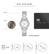 Michael Kors Sage Three-Hand Mother of Pearl White Dial Silver Steel Strap Watch for Women - MK4824 Buy Now By Michael Kors