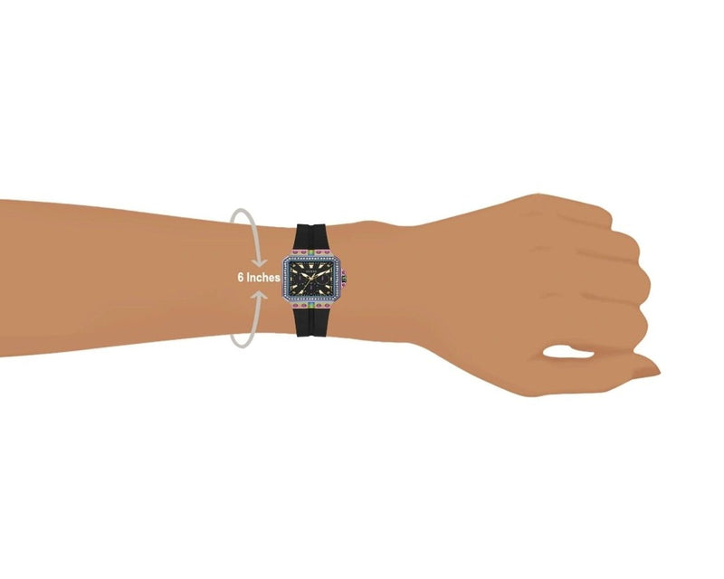 Guess Libra Black Dial Black Silicone Strap Watch For Women - GW0618L3 Buy Now By Guess