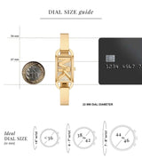 Michael Kors Empire Analog Gold Dial Gold Steel Strap Watch for Women - MK4840 Buy Now By Michael Kors