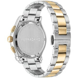 Shop Salvatore Ferragamo 1927 Chrono Silver Dial Two Tone Steel Strap Watch for Men - SFKZ00523 in USA