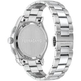Shop Salvatore Ferragamo 1927 Chrono Green Dial Silver Steel Strap Watch for Men - SFKZ00423 in USA