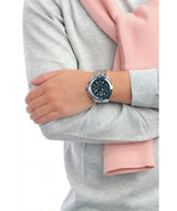 Guess Surge Chronograph Black Dial Silver Steel Strap Watch for Men - W1258G1 Buy Now By Guess