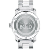 Shop Movado Bold Ceramic Silver Dial Silver Steel Strap Watch for Women - 3600638 in USA