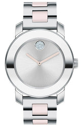 Shop Movado Bold Silver Dial Two Tone Steel Strap Watch for Women - 3600702 in USA