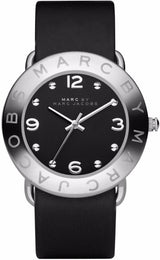 Marc Jacobs Amy Black Dial Black Leather Strap Watch for Women - MBM1140 Buy Now By Marc Jacobs