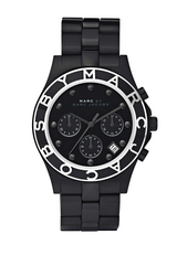 Marc Jacobs Blade Chronograph Black Dial Black Steel Strap Watch for Women - MBM3083 Buy Now By Marc Jacobs