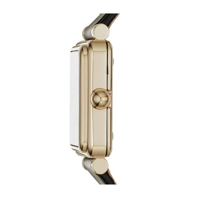 Marc Jacobs Vic Silver Dial Black Leather Strap Watch for Women - MJ1437 Buy Now By Marc Jacobs
