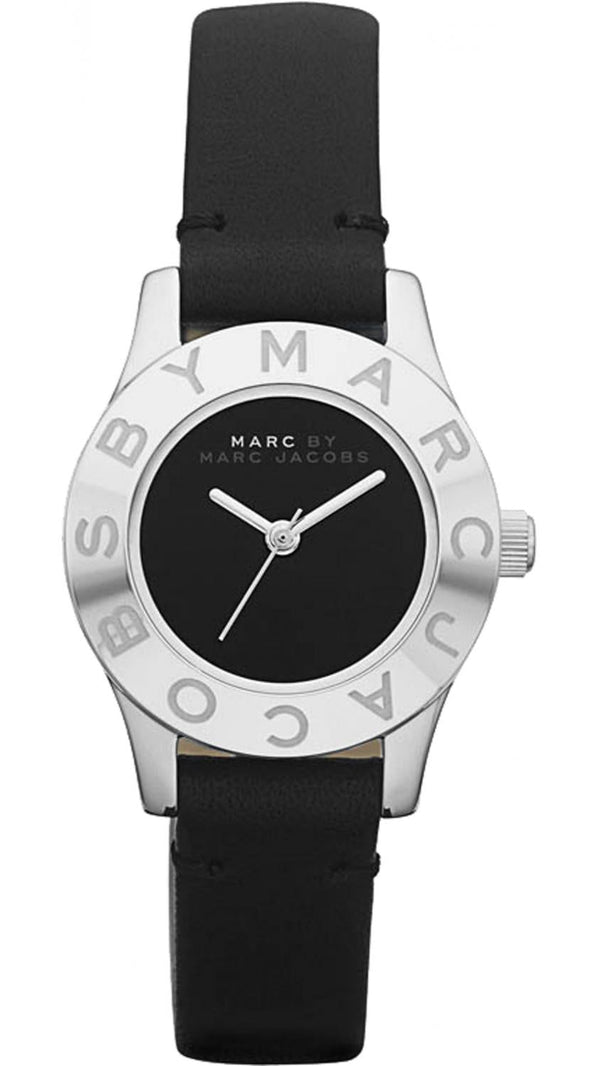 Shop Marc Jacobs Blade Black Dial Black Leather Strap Watch for Women - MBM1211 in USA