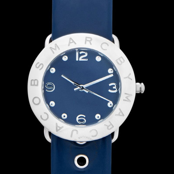Marc Jacobs Blue Dial Blue Leather Strap Watch for Women - MBM1137 Buy Now By Marc Jacobs