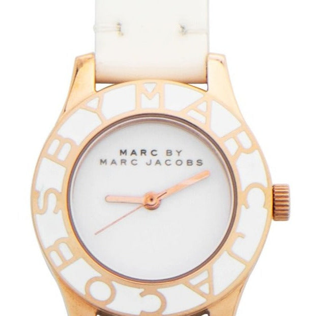 Marc Jacobs Blade White Dial White Leather Strap Watch for Women - MBM1179 Buy Now By Marc Jacobs