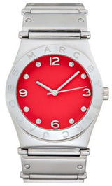 Marc Jacobs Classic Red Dial Silver Steel Strap Watch for Women - MBM3031 Buy Now By Marc Jacobs