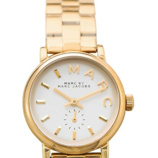 Marc Jacobs Baker White Dial Gold Steel Strap Watch for Women - MBM3247 Buy Now By Marc Jacobs