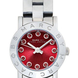 Marc Jacobs Amy Red Dial Silver Steel Strap Watch for Women - MBM3335 Buy Now By Marc Jacobs