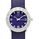 Marc Jacobs Marc Purple Dial Purple Leather Strap Watch for Women - MBM8530