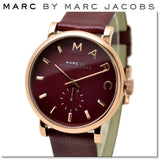 Marc Jacobs Baker Maroon Dial Maroon Leather Strap Watch for Women - MBM1271 Buy Now By Marc Jacobs