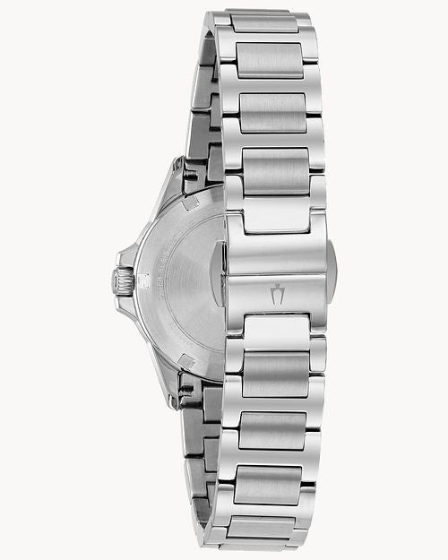Bulova Marine Star Blue Dial Silver Steel Strap Watch for Women - 96R215 Buy Now By Bulova
