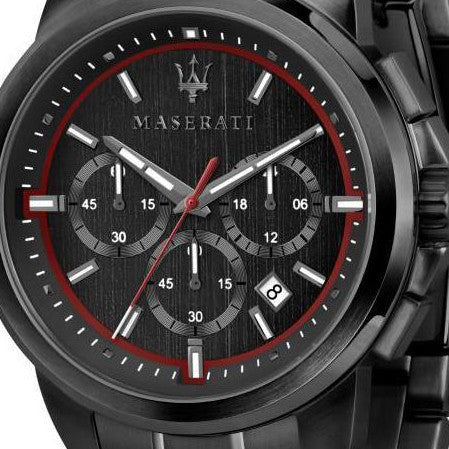 Maserati Successo 44mm Black Dial Black Steel Strap Watch For Men - R8873621014 Buy Now By Maserati