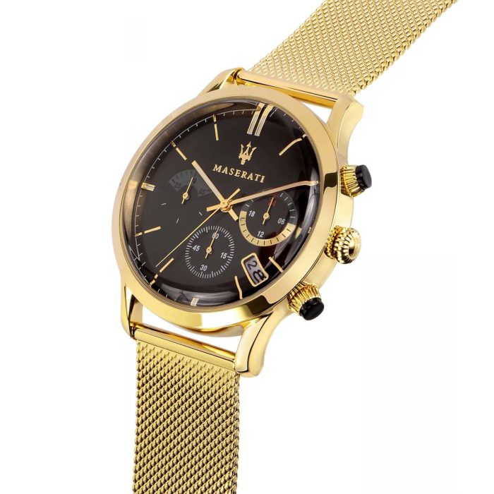 Maserati Ricordo Chronograph Black Dial Stainless Steel Mesh Bracelet Watch For Men - R8873633003 Buy Now By Maserati