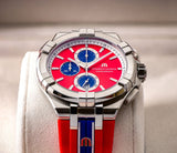 Maurice Lacroix Aikon Beach Volley Vikings Limited Edition Red Dial Red Rubber Strap Watch for Men - AI1018-SS001-530-6 Buy Now By Maurice Lacroix
