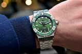 Maurice Lacroix Aikon Venturer Green Dial Silver Steel Strap Watch for Men - AI6057-SSL52-630-1 Buy Now By Maurice Lacroix