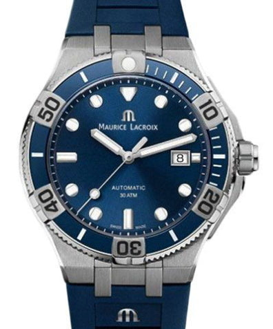Maurice Lacroix Aikon Venturer Blue Dial Blue Rubber Strap Watch for Men - AI6058-SS001-430-1 Buy Now By Maurice Lacroix