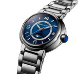 Shop Maurice Lacroix Fiaba Moonphase Blue Dial Silver Steel Strap Watch for Women - FA1084-SS002-420-1 in USA
