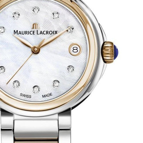 Shop Maurice Lacroix Fiaba Mother of Pearl Dial Two Tone Steel Strap Watch for Women - FA1007-PVP13-170-1 in USA