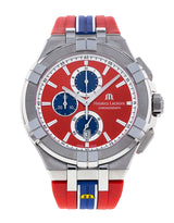 Maurice Lacroix Aikon Beach Volley Vikings Limited Edition Red Dial Red Rubber Strap Watch for Men - AI1018-SS001-530-6 Buy Now By Maurice Lacroix