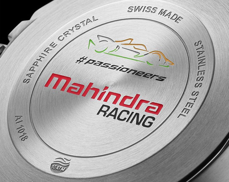 Maurice Lacroix Aikon Chronograph Special Edition Mahindra Racing Silver Dial Grey Rubber Strap Watch for Men - AI1018-TT031-130-2 Buy Now By Maurice Lacroix