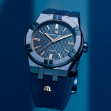 Maurice Lacroix Automatic PVD Limited Edition Blue Dial Blue Silicon Strap Watch For Men - AI6007-PVC00-430-4 Buy Now By Maurice Lacroix
