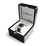 Maurice Lacroix Aikon Automatic Chronograph Black Dial Black Leather Strap Watch for Men - AI1808-SS000-330-2 Buy Now By Maurice Lacroix