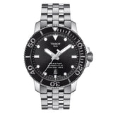 Tissot Seastar 1000 Powermatic 80 Black Dial Silver Steel Strap Watch For Men - T120.407.11.051.00 Buy Now By Tissot