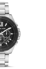 Michael Kors Brecken Chronograph Black Dial Silver Steel Strap Watch For Men - MK8847 Buy Now By Michael Kors