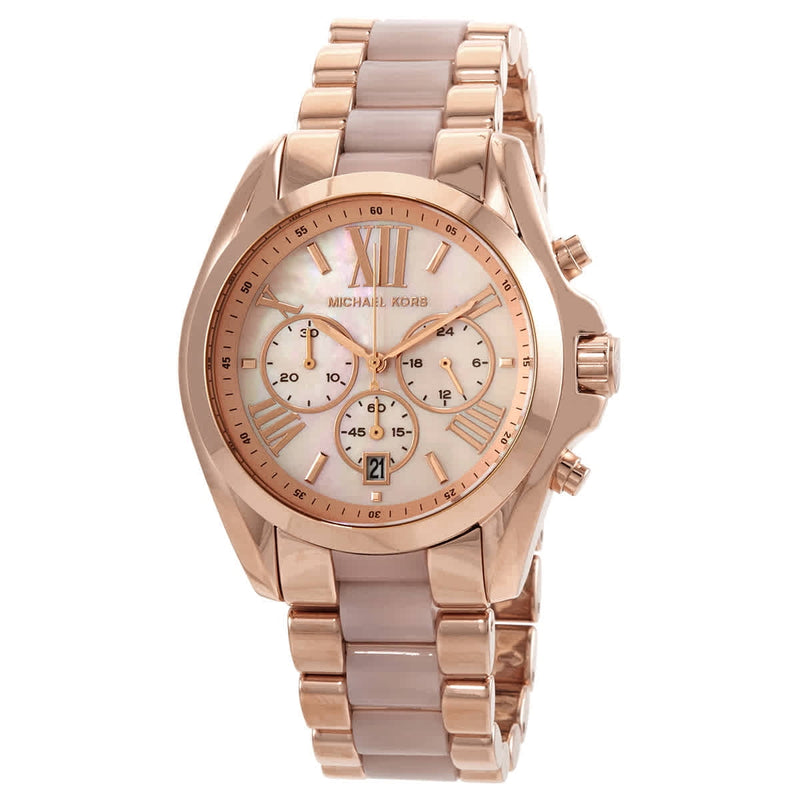 Michael Kors Whitney Chronograph Rose Gold Dial Rose Gold Steel Strap Watch For Women - MK6730 Buy Now By Michael Kors