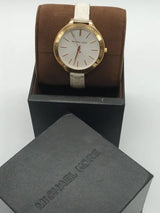 Michael Kors Slim Runway White Dial White Leather Strap Watch For Women - MK2273 Buy Now By Michael Kors
