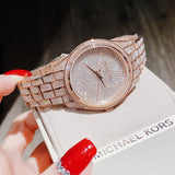 Michael Kors Lauryn Crystals Rose Gold Dial Rose Gold Steel Strap Watch For Women - MK3931 Buy Now By Michael Kors