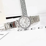 Michael Kors Parker Three Hand Mother of Pearl White Dial Silver Steel Strap Watch For Women - MK4694 Buy Now By Michael Kors