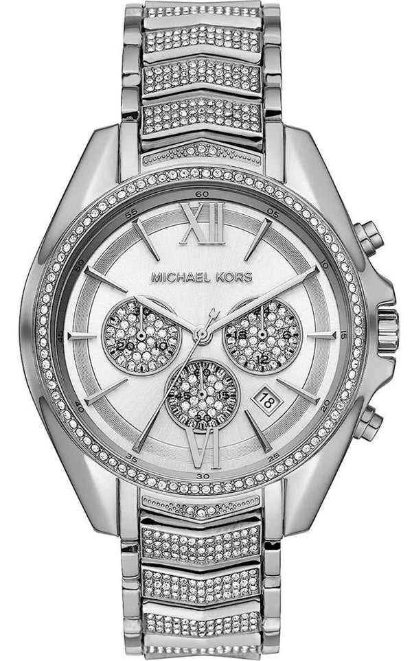 Michael Kors Whitney Chronograph Crystals Silver Dial Silver Steel Strap Watch For Women - MK6728 Buy Now By Michael Kors