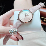 Michael Kors Jayne Three Hand Rose Gold Dial Pink Leather Strap Watch For Women - MK7130 Buy Now By Michael Kors