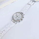 Michael Kors Parker Chronograph White Dial White Leather Strap Watch For Women - MK7226 Buy Now By Michael Kors